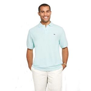 Vineyard Vines Men's Classic Pique Polo 1K0503 Blue Mist S